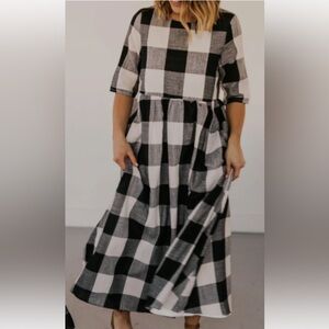 Roolee Maddie Buffalo Plaid Dress